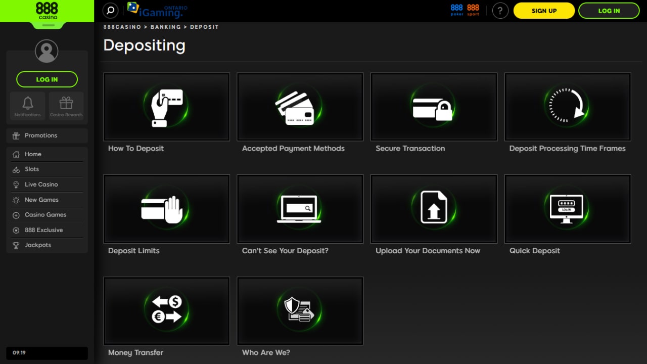 888 casino payment methods